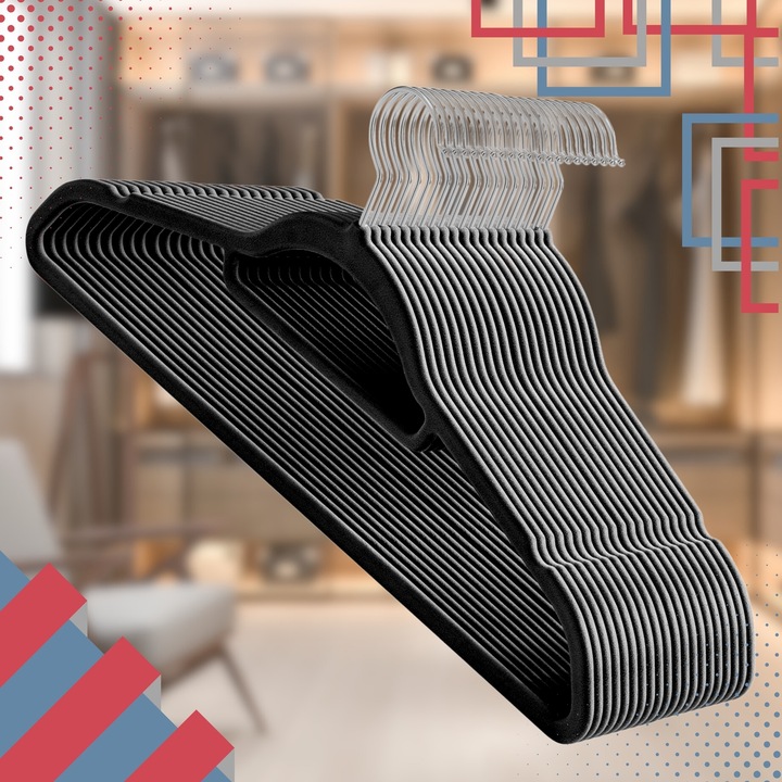 20x WIESZAKI WELUROWE NA UBRANIA DO SZAFY WIESZAK WELUROWY MEBLOWY