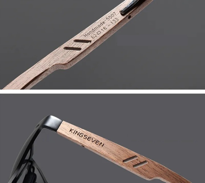 OKULARY PRZECIWSŁONECZNE MĘSKIE KINGSEVEN POLARYZACJA UV400 ZESTAW + ETUI