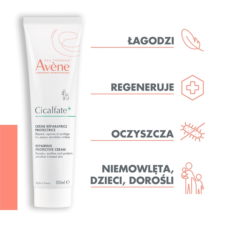 AVENE CICALFATE+ Krem regenerujący ochronny 100 ml