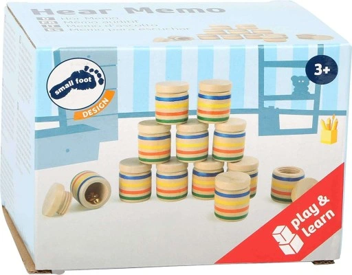 MEMO DREWNIANE MEMORY DŹWIĘKOWE GRA PAMIĘCIOWA RODZINNA GRA DLA DZIECI