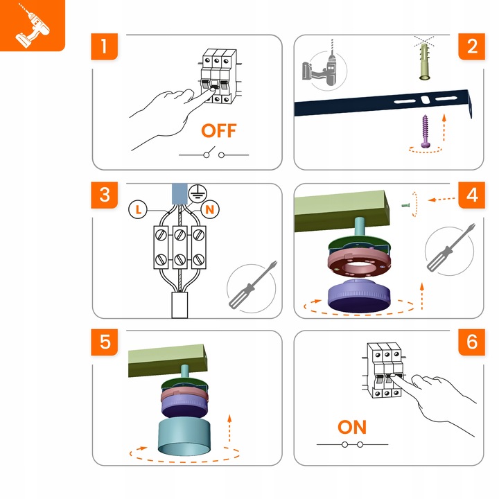 Oprawa Halogenowa 3X GX53 Lampa Sufitowa Natynkowa Ruchoma Kinkiet