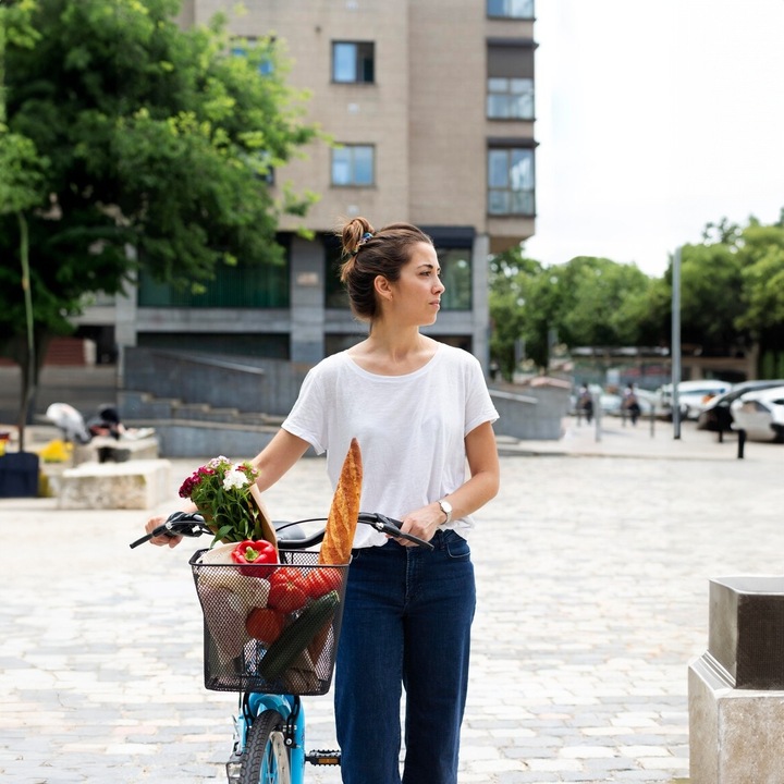 DUŻY KOSZ NA ROWER METALOWY KOSZYK ROWEROWY NA KIEROWNICĘ SYSTEM CLICK XXXL