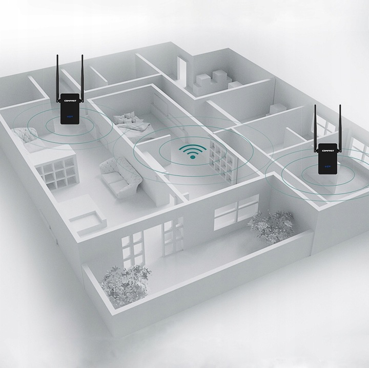 WZMACNIACZ SYGNAŁU SIECI WiFi REPEATER EXTENDER