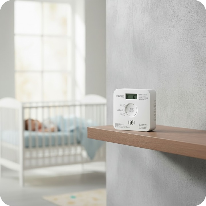 Czujnik Czadu Detektor Tlenku Węgla Bezprzewodowy 85db 10 LAT +