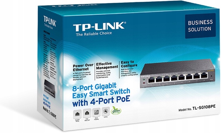 TL-SG108PE Switch Smart 8xGE (4xPoE)