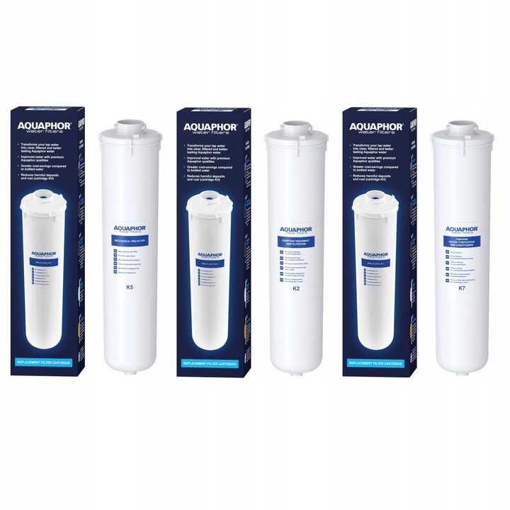 Wkłady Aquaphor do Kryształ A K5+K2+K7 - flitry