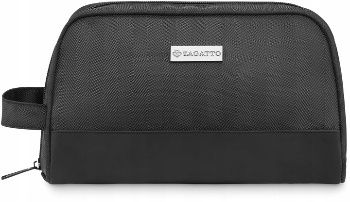 Kosmetyczka Podróżna Organizer na kosmetyki Saszetka czarny jodełka