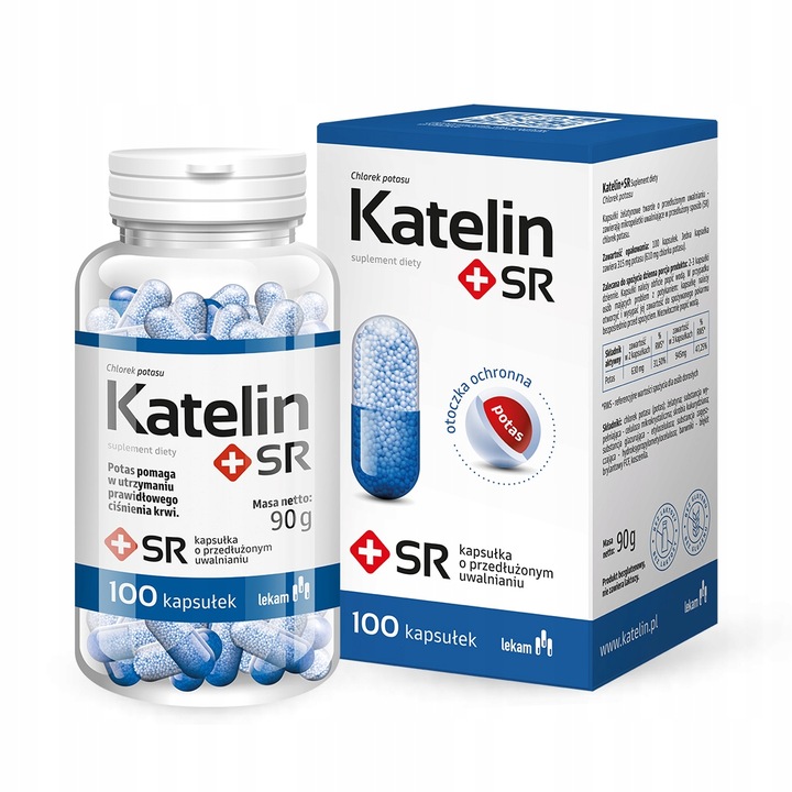 Katelin SR+ Potas O Przedłużonym Uwalnianiu 100 Kapsułek