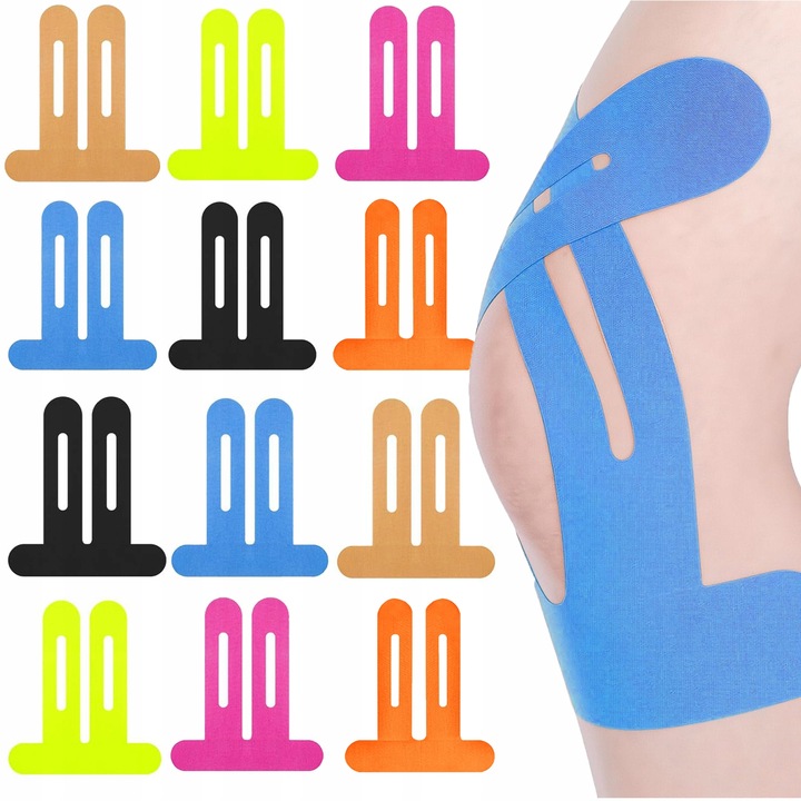 WYSOKIEJ JAKOŚCI TAŚMA KINEZJOLOGICZNA na ciało kolano 12 PCS