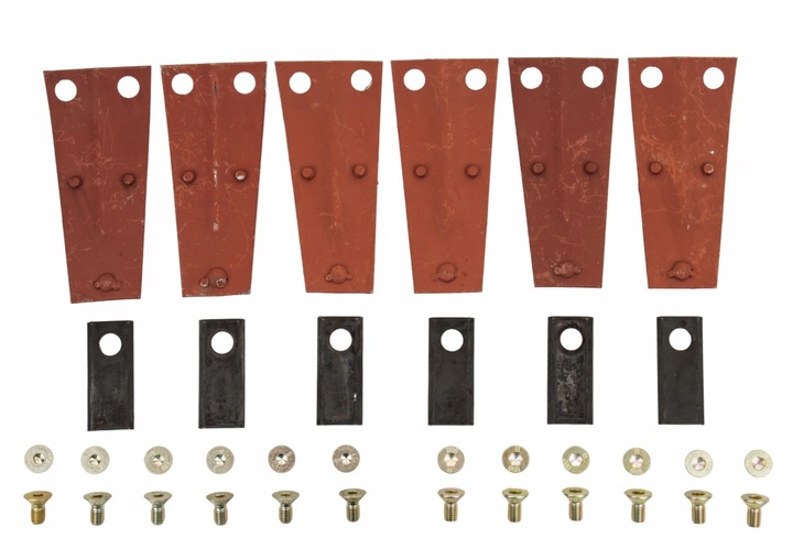 ZESTAW NAPRAWCZY KOSIARKI ROTACYJNEJ 1,65M 1,85M TRZYMAKI NOŻE + ŚRUBY KPL