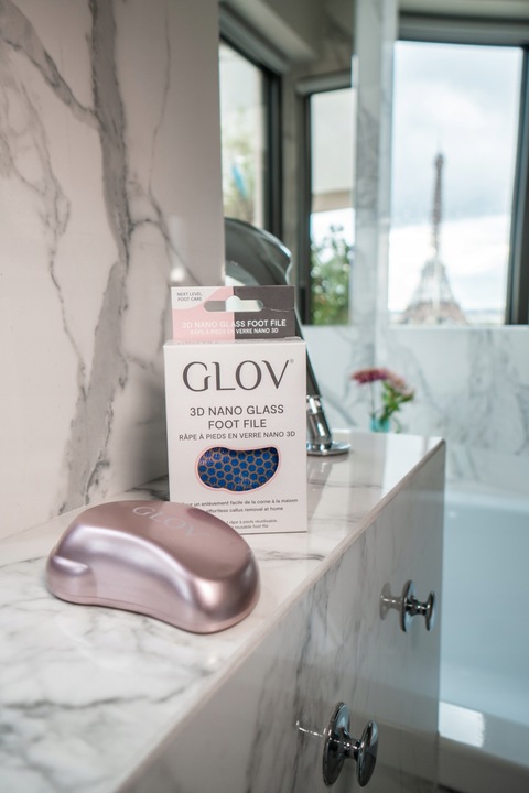 GLOV Pumeks tarka do stóp z nano szkła różowa – usuwa zrogowaciały naskórek