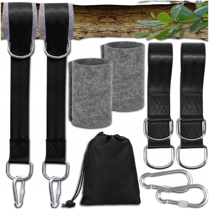 PASY DO HAMAKA MOCOWANIE DO HUŚTAWKI ZESTAW LINKI TAŚMY OSŁONY