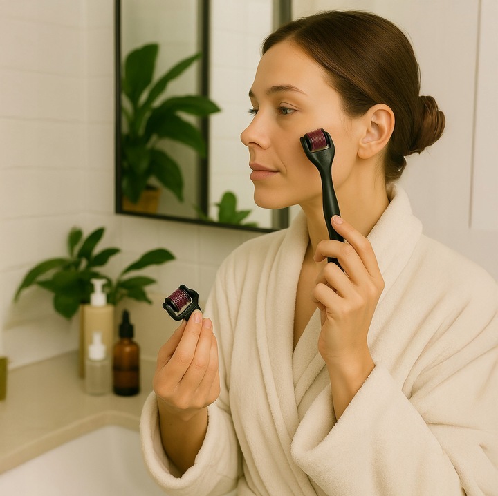 Dermaroller Mezoterapia Igłowa Masażer Roller Wałek do Masażu Ciała Twarzy