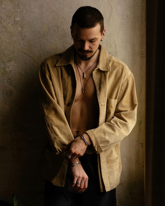 Srebrny kolczyk-kółko REYTEL