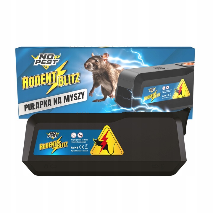 ELEKTRYCZNA PUŁAPKA NA MYSZY SZCZURY NO PEST ŁAPKA RAŻĄCA HUMANITARNA