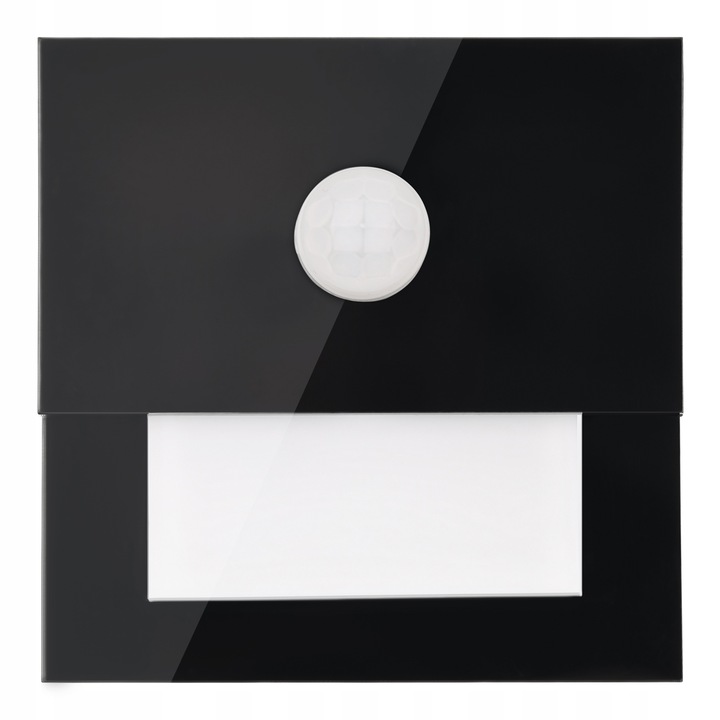 Lampki schodowe z CZUJNIKIEM RUCHU zmierzchu 230v 2W LED Z CZARNA ZIMNA