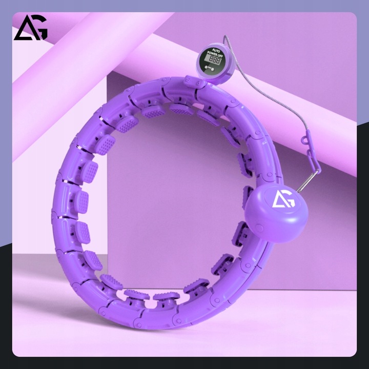 HULA HOP Z OBCIĄŻNIKIEM ODCHUDZAJĄCE Z LICZNIKIEM SMART HULAHOP