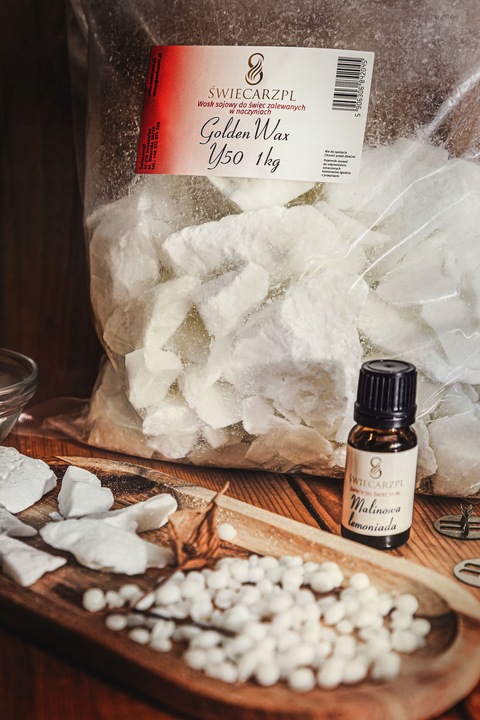 Wosk Sojowy Naturalny EKO Do Świec Sojowych 2 kg Świecarzpl