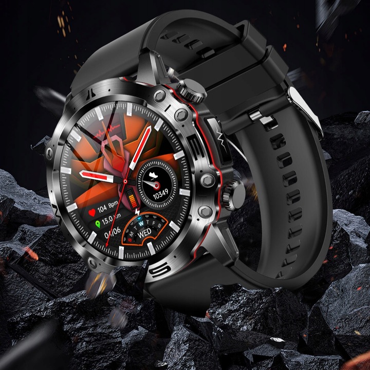 SMARTWATCH ZEGAREK MĘSKI KARDIOWATCH POMIAR GLUKOZY CUKRU EKG MENU POLSKIE