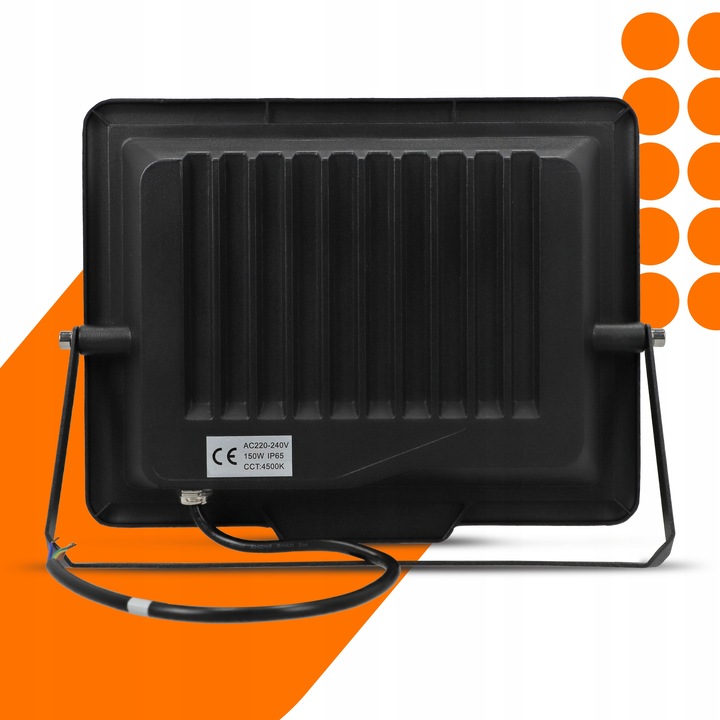 Halogen LED Naświetlacz 150W IP65 Reflektor Zewnętrzny Lampa