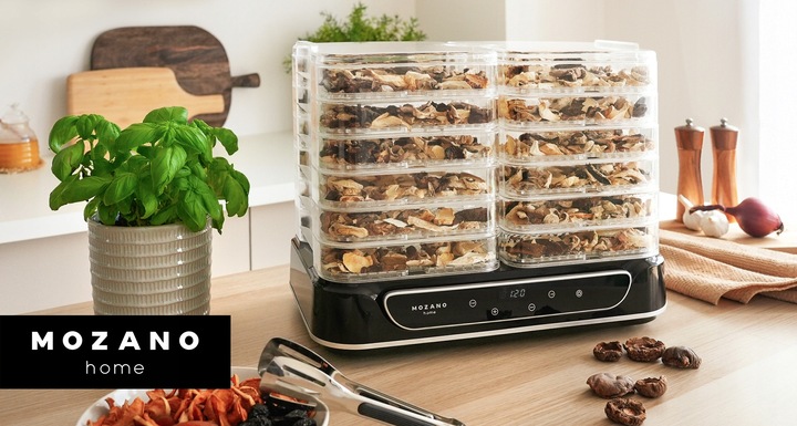 DUŻA SUSZARKA DO GRZYBÓW OWOCÓW WARZYW ZIÓŁ 6 SIT MOCNA 550W ZESTAW