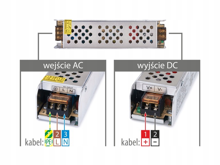 Zasilacz Montażowy SLIM do LED 60W 12V 5A IP20