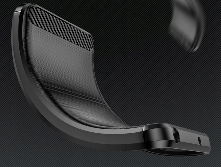 ETUI DO XIAOMI REDMI 14C | PANCERNE KARBON CASE CZARNE +SZKŁO HARTOWANE 9H