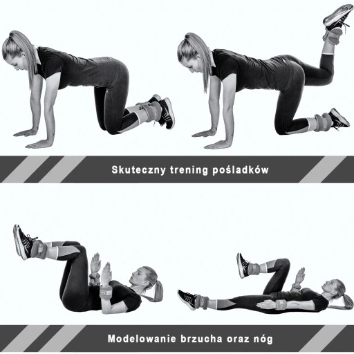 REGULOWANE OBCIĄŻNIKI NEOPRENOWE 2x 2 KG RĘCE NOGI