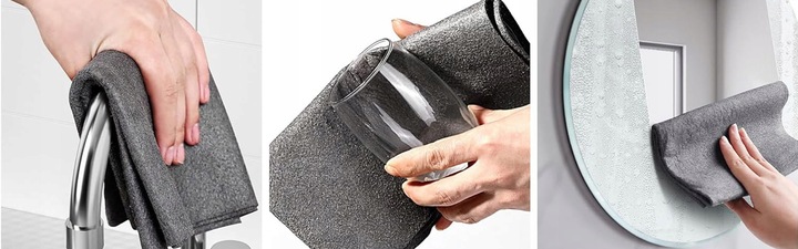 MAGICZNA ŚCIERECZKA SZMATKA ŚCIERKA DO SZYB OKIEN BEZ SMUG 30x40CM X 8SZT