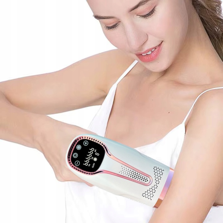 DEPILATOR IPL do WŁOSÓW CIAŁA NÓG LASEROWY BEZPIECZNY BEZBOLESNY CHŁODZENIE