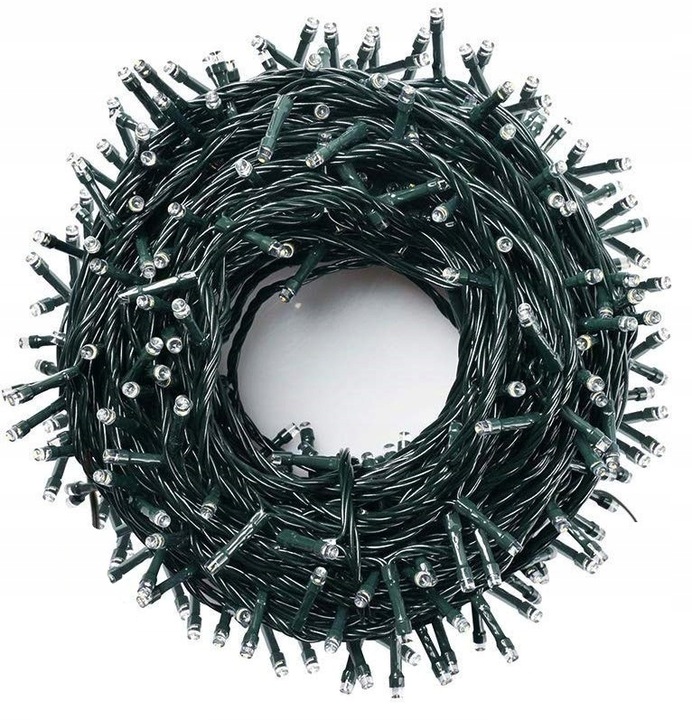 LAMPKI CHOINKOWE 500 LED ZEW/WEW BIAŁE ZIMNE