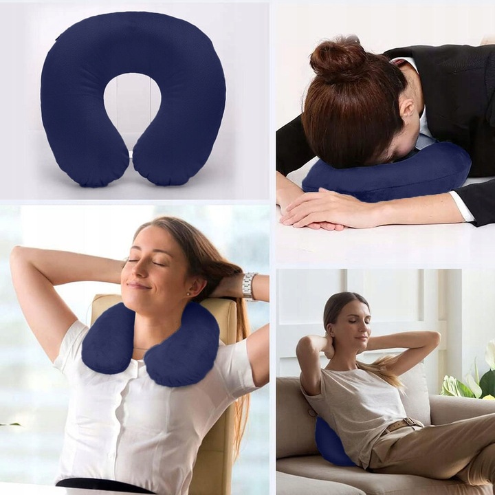 Poduszka Podróżna Turystyczna do Samolotu Zagłówek pod Głowę do Auta