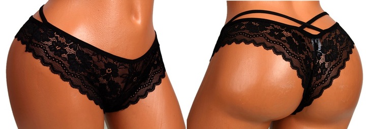 6x MAJTKI DAMSKIE FIGI STRINGI KORONKOWE L