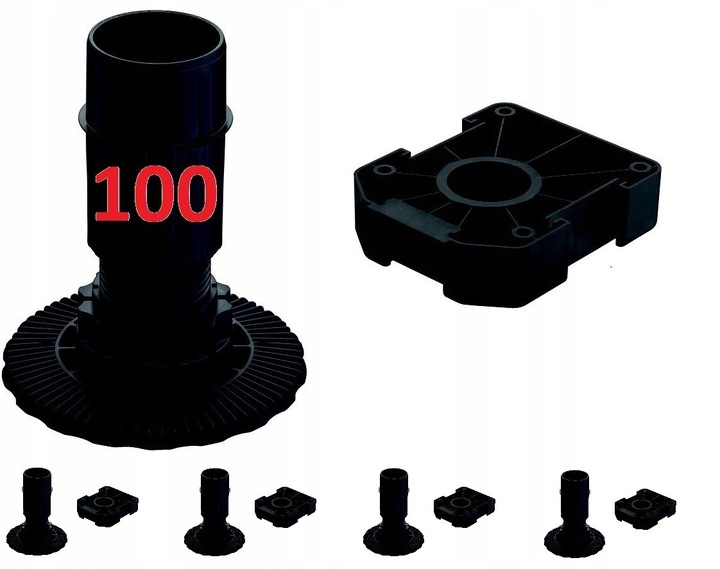 100 x Nóżka stopka Axilo od Hafele + główka H 100
