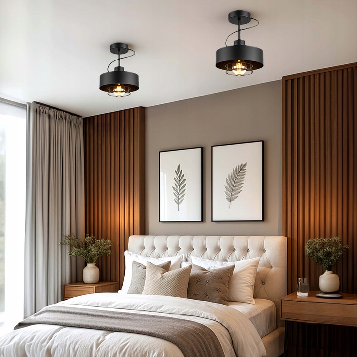 LAMPA SUFITOWA LED Wisząca PLAFON ŻYRANDOL LOFT EDISON LED E27