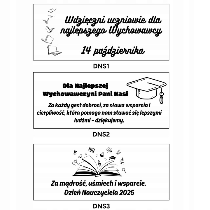 Zestaw Piśmienniczy z Dedykacją Grawerem w Etui na Prezent