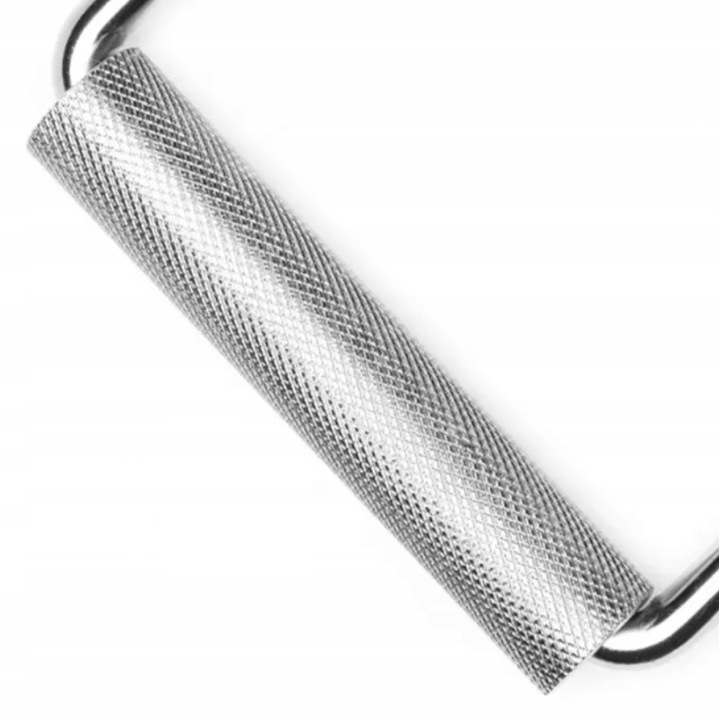 Uchwyt do wyciągu atlasu pojedynczy obrotowy ryflowany stalowy mocny