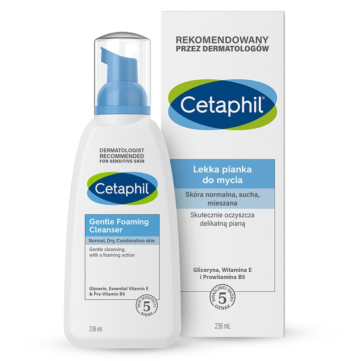 Cetaphil lekka pianka do mycia twarzy, skóra normalna i mieszana 236 ml