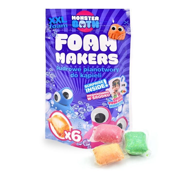 Zestaw do kąpieli dla dzieci Pianotwory i kule do kąpieli z zabawkami