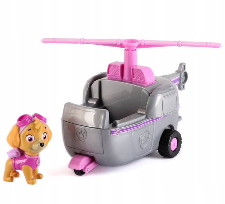 PSI PATROL SKYE FIGURKA POJAZD HELIKOPTER RUCHOMY