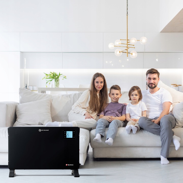 Grzejnik elektryczny konwektorowy TURBO 2000W termostat WiFi API pilot