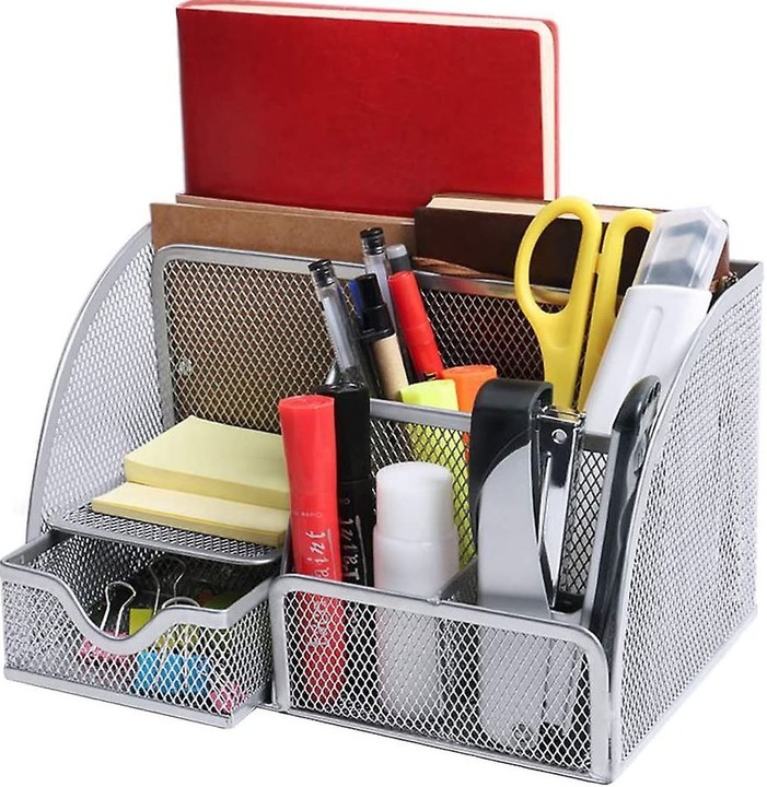 PRZYBORNIK NA BIURKO ORGANIZER NA KREDKI POJEMNIK