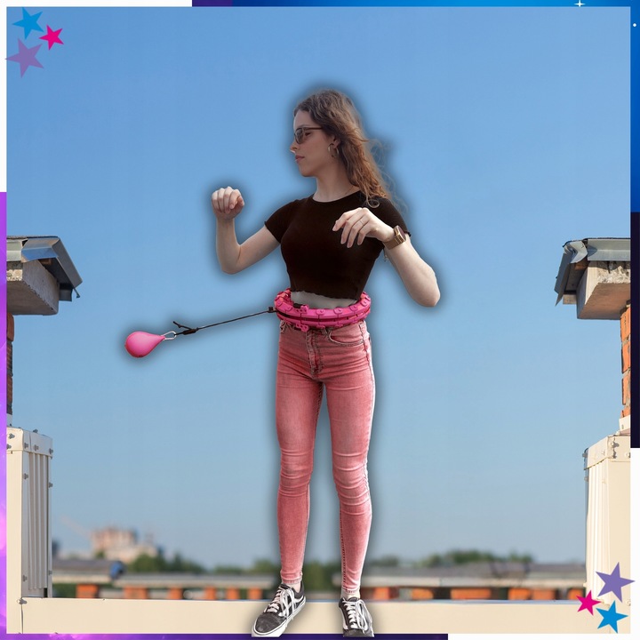 HULA HOP Z OBCIĄŻENIEM HULAHOP Odchudzające Obciążnikiem Smart z