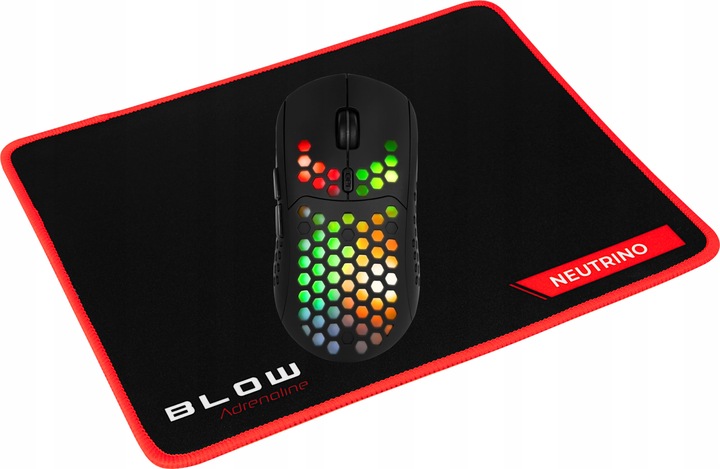 MYSZKA BEZPRZEWODOWA GAMINGOWA KOMPUTEROWA PODŚWIETLANA CICHA + PODKŁADKA