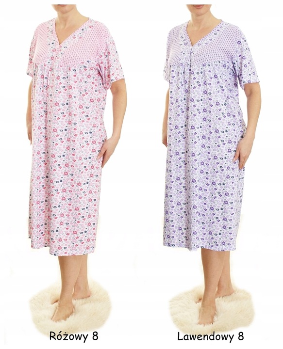 Koszula nocna wygodna PIŻAMA bawełna ELA MEGA PLUS SIZE