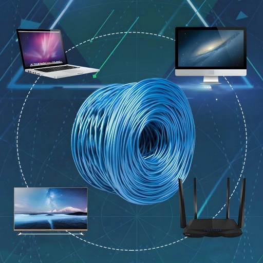 KABEL SIECIOWY LAN UTP KAT 5E 305m SKRĘTKA