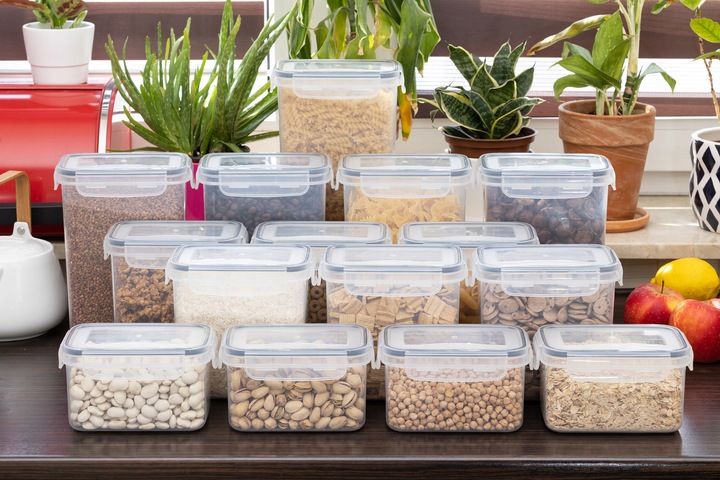 POJEMNIK SŁOIK PLASTIKOWY NA MAKARON KASZE PUDEŁKA NA ŻYWNOŚĆ 15 szt