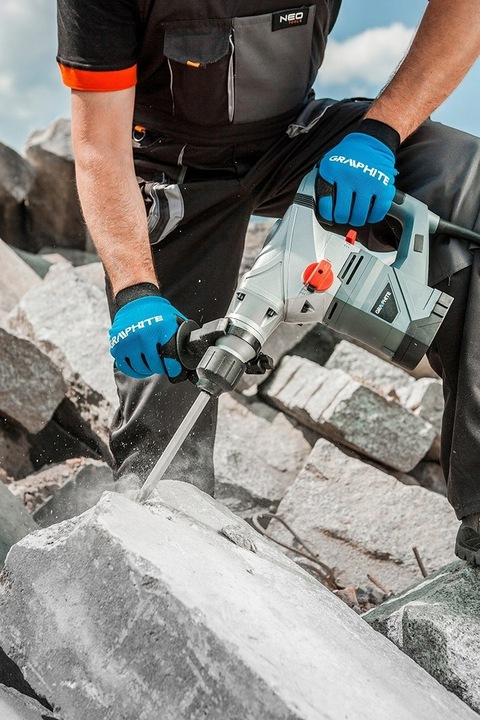 MŁOT UDAROWY SDS+ 1500W WALIZKA AKCESORIA GRAPHITE