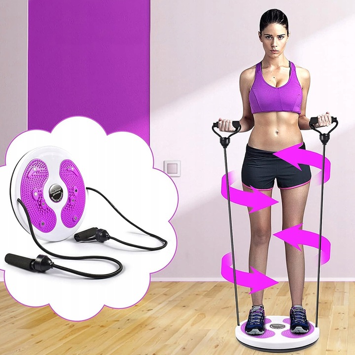 Twist Board z podeszwą masującą do bioder i talii, sprzęt do ćwiczeń w domu