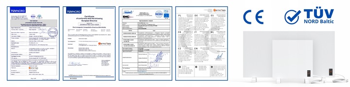 Grzejnik konwektorowy na podczerwień 2w1 750W 20m2 promiennik